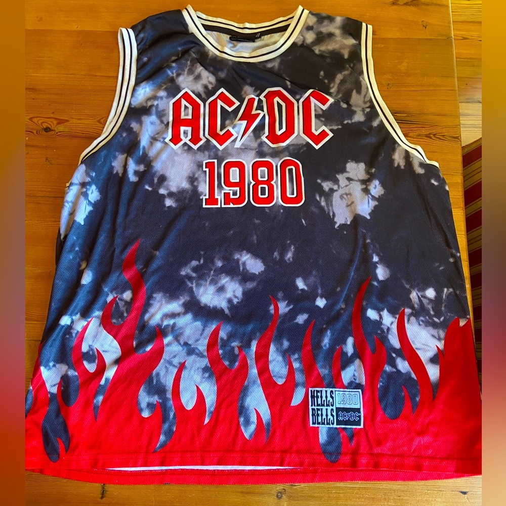 Officially Licensed AC/DC 1980 Hells Bells Jersey Top